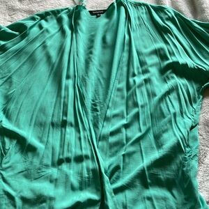 Davi&Dani Cardigan NWOT with pockets, light teal/green/mint color 1XL
